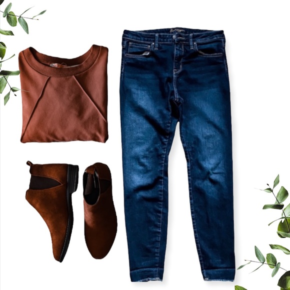 Bootlegger Denim - Bootlegger Midrise Slim Jeans Frayed ankle